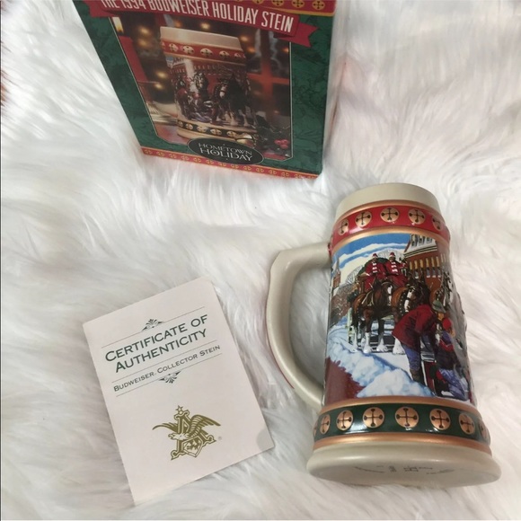 BUDWEISER 1994 Holiday Series Beer Stein - Picture 6 of 8